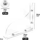 Daily Treasures 2Pcs Removable 9.06"x7.87" Shower Splash Guard with Silicone Sucker, Reusable Splash Guard for Shower, 3MM Thickened Bathtub Splash Guard,Detachable Bathtub Splash Guard for Tub