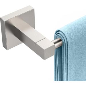 RUACQ Towel Bar 18inch, Towel Racks for Bathroom, 304 Stainless Steel Towel Holder Wall Mounted, Heavy Duty Bathroom Decor Towel Rod (Brushed Nickel)