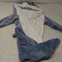 Shark Blanket Hoodie Onesie for Adult & Kid, Wearable Shark Sleeping Bag, Soft Cozy Onesie Costume S