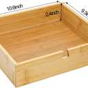 yarlung Bamboo Coffee Pod Drawer K Cup Holder, Coffee Maker Machine Stand 2 Tier Cafe Bar Organizer for Tea Bags, Coffee Filters, Countertop Storage