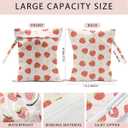 Swimsuit Bag Wet Bags for Travel Reusable Waterproof Dry Bags Diaper Bag Strawberry Berry Wet Bag for Swimsuit Towels Beach Gym 10.212.6 Inches