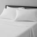 Soft, Breathable, Wrinkle-Free Microfiber 4-Piece Bed Sheet Set, Full Size, Bright White Striped