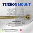 Mcrbeay Shower Curtain Rod, 1" Diameter Heavy Duty Tension Shower Rod, Non Slip Adjustable 28-74 inch No Drilling Shower Curtain Rods Spring Tension For Bathroom, Shower Stall, No Rust, Chrome Gold