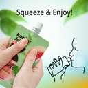 Hethstia Konjac Jelly  Peach Flavor Drinkable Snack, 10-Pack Squeeze Pouches | 4 Calories, 0 Sugar, Vitamin C | Keto, Vegan, Gluten-Free, Healthy Low-Calorie Snack & Gift