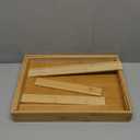 Bellsal Silverware Organizer Kitchen Drawer Organizer Expandable Bamboo Utensil Holder Cutlery Tray for Kitchen Utensil and Flatware Bedroom Office (7 Slots Expandable, Nature)