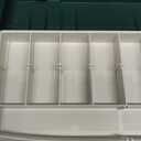 Plano 3-Tray Tackle Box with Dual Top Access, Dark Green Metallic/Off White, Premium Tackle Storage