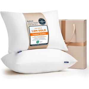 Bedsure Pillows Queen Size Set of 2 - Soft Bed Pillows for Sleeping 2 Pack, Fluffy and Supportive, Hotel Quality, Original Down Alternative Filling for Side, Back Sleepers