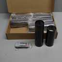 Flameless Candles,with Embedded Star String, Battery Operated Candles Flickering LED Pillar Candles with Remote Control and Timer, Home Decoration Add a Warm and Romantic AtmosphereSet of 7 (Grey)