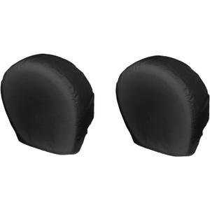 Explore Land Tire Covers 2 Pack - Tough Tire Wheel Protector for Truck, SUV, Trailer, Camper, RV - Universal Fits Tire Diameters 29-31.75 inches, Black