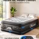 OhGeni Air Mattress Full with Built in Pump, 18" Raised Inflatable Blow up Mattress, Family Choice Award Winner, Portable Foldable Bed with Upgraded Surface for Home & Camping, 600 lbs