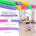 Vinsot Toy Hoop Detachable Plastic Hoops Exercise Equipment Toy Adjustable Rings for Sports Party Game Dance Pet Training