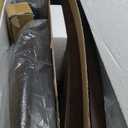 Signature Design by Ashley Haddigan Upholstered Barstool, 2 Count, Slat Back Design, Cushioned Seat, Wood, 25.5" H, Dark Brown