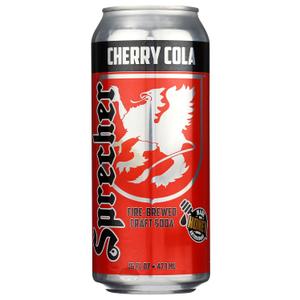 Sprecher Cherry Cola Soda, Kosher, Gluten Free, 16 Fluid Ounce (Pack of 12), Best By: 11/26/2027