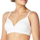 Warner's Women's Blissful Benefits Super Soft Wireless Lightly Lined Comfort Bra Rm1691w (38C, White)