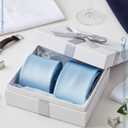 Cuffbow Men's Tie Bulk Groomsman 3.15'' Formal Necktie for Wedding Business (Blue)