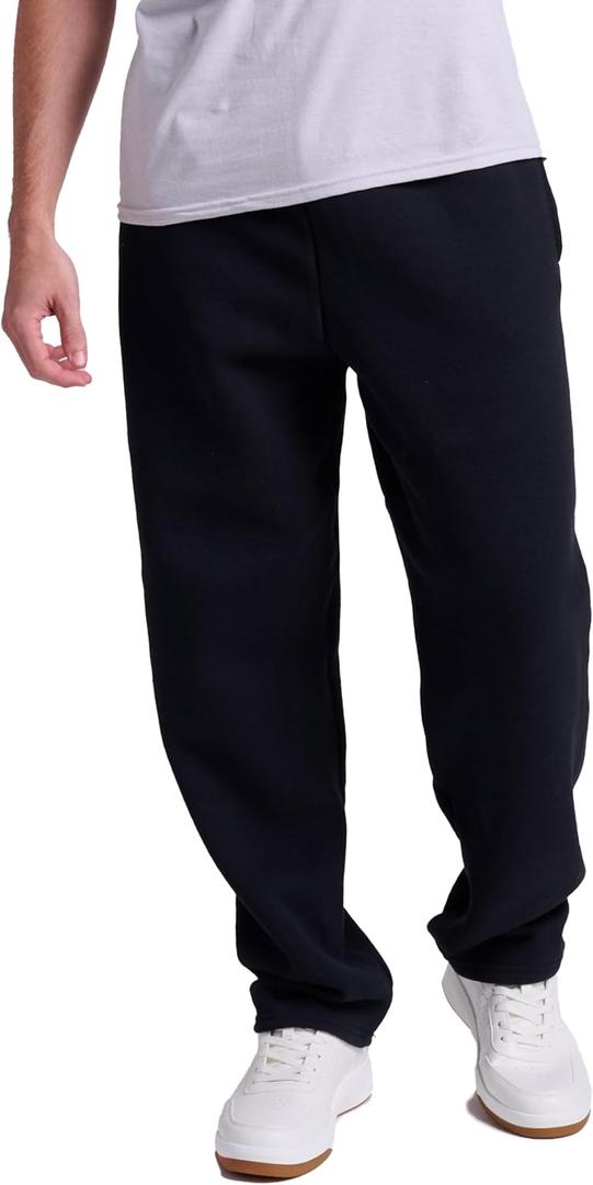 Russell Athletic Men's Dri-power Fleece Sweatpants & Joggers, Moisture Wicking, With Or Without Pockets (Black, XL)