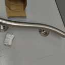 18-inch Wave Grab Bar for Bathtub and Shower, Brushed Nickel Finish, 1.25-Inch Diameter, Curved Bathroom Saftey Hand Rail, Wall-Mounted