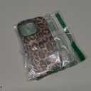 Case for iPhone 12/iPhone 12 Pro,Luxury Trendy Brown Leopard Print Cool Girly Design Matte Animal Pattern Slim Soft Anti-Scratch Protective Cover for iPhone 12/12 Pro Case Cheetah