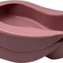2 Pack Nursing Heavy Duty Rose Contour Bed Pan for Adults Elderly Bedridden Patients, Hospital and Home Use