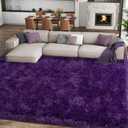 8x10 Large Area Rugs for Living Room, Ultra Soft Purple Big Shag Rug for Bedroom Nursery, Modern Fluffy Plush Carpet for Girls Boys Kids Room Dorm Home Decor, Upgrade Non-Slip