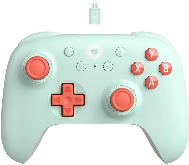 Ultimate Hall Effect Joysticks and Hall Triggers Wired Controller for Windows PC and Android, with Remappable L4/R4 Bumpers, Turbo function & Rumble vibration (Mint)
