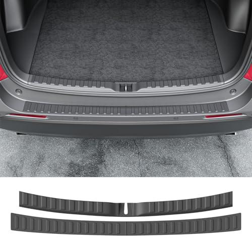 powoq 2PCS Rear Bumper Protector Compatible with 2019-2025 Toyota RAV4 Trunk Sill Cover Protector Replacement for 2019-2025 Toyota RAV4 Accessories