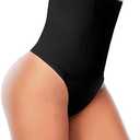 Womens Thong Shapewear Mid to High Waisted Shaper Thong WN0017 M