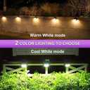 Solar Motion Wall Lights 33LED Solar Motion Sensor with 3 Lighting Modes, IP65 Waterproof Solar Security Lights, Solar Fence Lights, Solar Powered Outdoor Lights for House (White Led 2Pack)