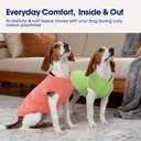 FUAMEY Dog Fleece Vest for Large Dogs,Warm Stretchy Dog Sweatshirts Pullover with Leash Hole Dogs Sweater Soft Pet Turtleneck Cozy Pet Vest Lightweight Sleeveless Orange XL