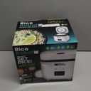 Rice Robot Personal Rice Cooker, PFAS-free, Nonstick. 1 Quart Capacity, with Stainless Steel Steamer Tray, Measuring Cups, Recipe Book with 60 Recipes, and Serving Spoon, As Seen On TV