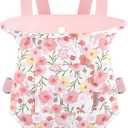 GAGAKU Baby Doll Carrier for Little Girls Baby Carrier for Dolls Reborn Baby Doll Carrier Toddlers 3 Years Old Babydoll Carrier - Pink Rose of Sharon