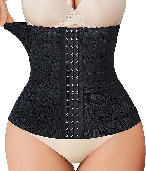 Nebility Womens' Waist Trainer Tummy Control Waist Cincher Slim Body Shaper Size, Medium