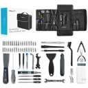 Creality 3D Printer Tool Kit, 74 Pcs in 1 3D Printing Tool Kit Includes Deburring Tool, Nozzle Cleaning Kit, Screwdriver Kit, Removal/Assembly Tools, 3D Printer Tool Wrap Kit Pro for All Printers