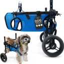 Dog Wheelchair for Back Legs, Dog Wheelchair Cart, Doggy/cat Wheelchairs with Disabled Hind Legs Walking, Mobility Aids for Small Pets Hind Limbs, Dogs Carts with Wheels, Light Weight (Royal Blue)