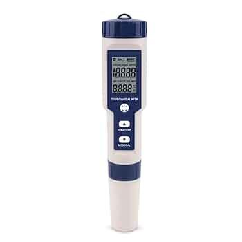 Pool Salt Tester ORAPXI pH and Salt Meter for Saltwater Pool pH and Salinity Digital Tester 5 in 1 Salt Meter for Swimming Pools Hot Tubs and Swim Spas