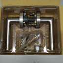 Kwikset Milan Interior Privacy Door Handle with Lock, Door Lever For Bathroom and Bedroom, Satin Nickel Reversible Keyless Push Button Lock Door Lever,Satin Nickel, Privacy