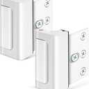 2pcs Home Security Door Lock Door Reinforcement Lock Door Locks for Kids Safety Flip Door Lock Latch Childproof Night Lock Door Security Front Door Child Safety Lock High Security Locks for Doors Inside white
