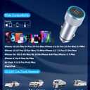 iPhone Fast Car Charger,2Pack Dual Port USB C Car Charger[MFI Certified]Power Delivery Car Adapter with 2Pack Lightning Cable Type C Rapid Car Charging for iPhone 14/14 Pro/13/12/11/X/Xs/Xr/SE/8/iPad