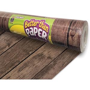 Teacher Created Resources Dark Wood Better Than Paper Bulletin Board Roll (TCR77885) 4 feet x 12 feet 