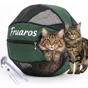 Outdoor Cat Exercise Ball, Breathable Interactive Rolling Toy for Indoor & Outdoor Play, Durable Lightweight Cat Play Ball for Exercise & Enrichment