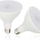 Radar Motion Sensor Outdoor Flood Light Bulbs, Dusk to Dawn LED Security Light E26 Base PAR38 Motion Activated 5000K Daylight, 15W(100-Watt Replacement), LED Light Bulbs for Porch, Driveways, 2 Pack