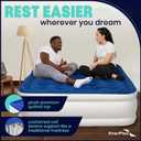 EnerPlex Air Mattress with Built in Pump - Self-Inflating Blow Up Mattress with Neck Support - Inflatable Air Bed for Portable Travel & Home Use, 15"