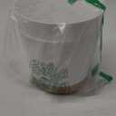 QCQHDU 8 inch Plant Pot, 2 Pack Planters for Indoor Plants with Drainage Holes & Saucer, Outdoor Flower Pots Home Garden Modern Decor (White)