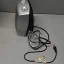 Lasko Desktop Electric Ceramic Space Heater with Adjustable Thermostat, 2 Heat Settings and Fan Only Mode, 9.2 Inches, Silver, 754200