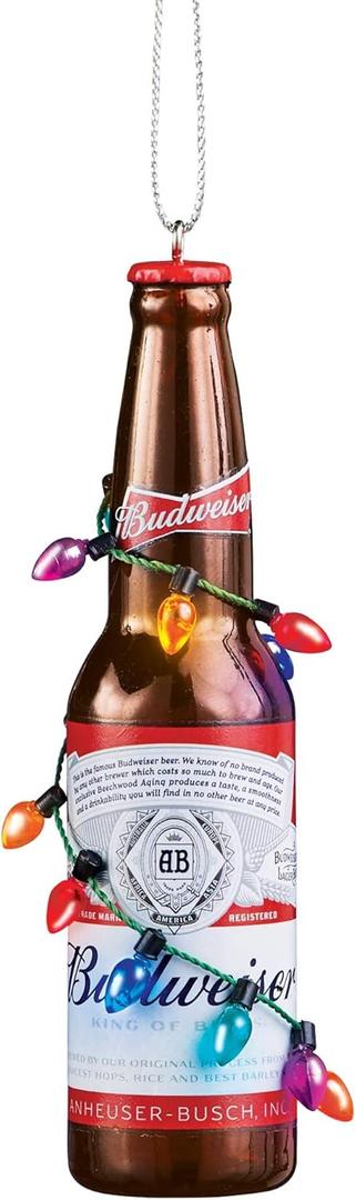 Budweiser Bottle w/ Bulbs Ornament