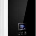 Tankless Water Heater Electric, ECOTOUCH 5.5kW 240V On Demand Hot Water Heater Electric Instant Water Heater with Self-Modulating for Point of Use, Digital Display, ECO55B Black