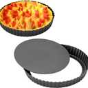 Gutsdoor Tart Pan 12 Inch with Removable Bottom Quiche Pan Nonstick Round Pie Pans for Baking Kitchen