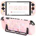 2 x Protective Case for Switch 2 (2025), Cute Cartoon Anti-Scratch Shockproof Cover, Anti-Fingerprint Cute pink rabbit design