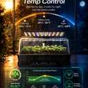 LetPot Smart Seed Starter with Humidity Dome, Germination Kit with Waterproof Seedling Mat, 24W Full Spectrum LED Grow Light, Smart Heating Base, EC Soil Sensor & App Control for Indoor Seed Starting