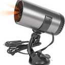 12V Portable Car Heater, 150W Efficient 2 in 1 Fast Heating & Cooling Car Heater Defroster with 180 Swiveling Suction Holder, Car Heater That Plugs into Cigarette Lighter